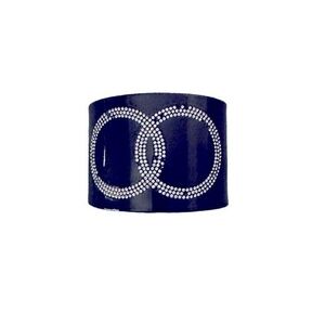 Black and Bling Cuff Bracelet